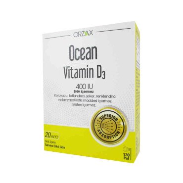 Ocean Vitamin D3 400 IU Oral Spray 20ml - Ocean