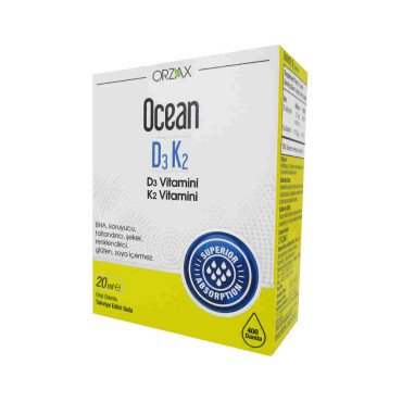 Ocean Vitamin D3 K2 Oral Drops 20ml - Ocean