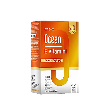 Ocean Vitamin E Takviye Edici Gıda 30 Softjel Kaps - Ocean