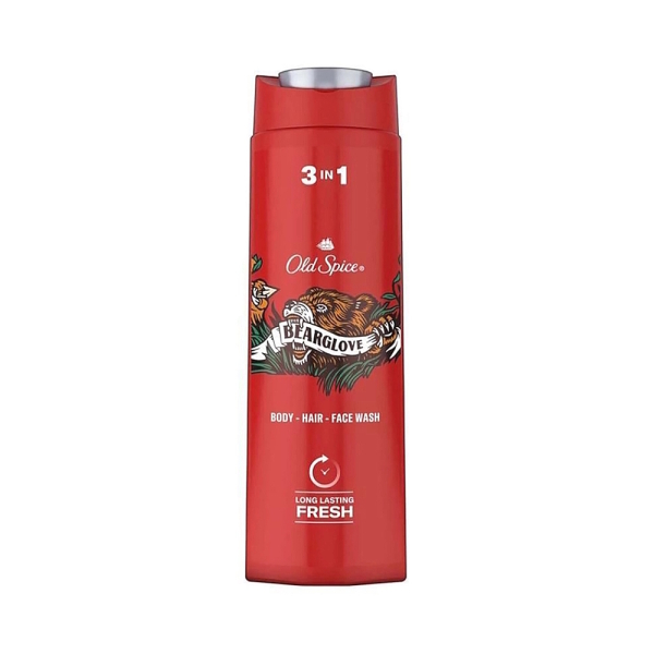 Old Spice Bearglove 3 in 1 Saç Yüz ve Vücut Yıkama Şampuanı 400 ml - 1