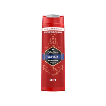 Old Spice Captain 3 in 1 Saç Yüz ve Vücut Yıkama Şampuanı 400 ml - Old Spice