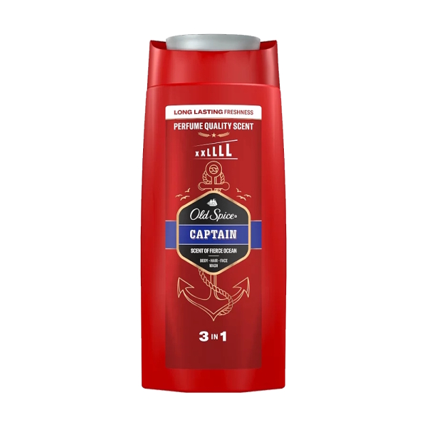 Old Spice Captain XL 3 in 1 Saç Yüz ve Vücut Yıkama Şampuanı 675 ml - 1