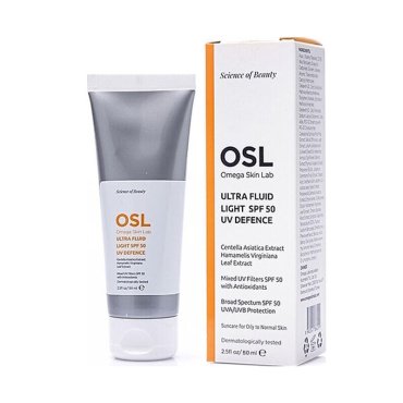 Omega Skin Lab Ultra Fluid Light SPF50 UV Defence Yağlı Ciltler İçin Güneş Koruyucu Krem 50 ml - Omega Skin Lab
