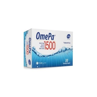 Omepa 1500 Balık Yağı İçeren Takviye Edici Gıda 30 Yumuşak Kapsül - Tabilaç