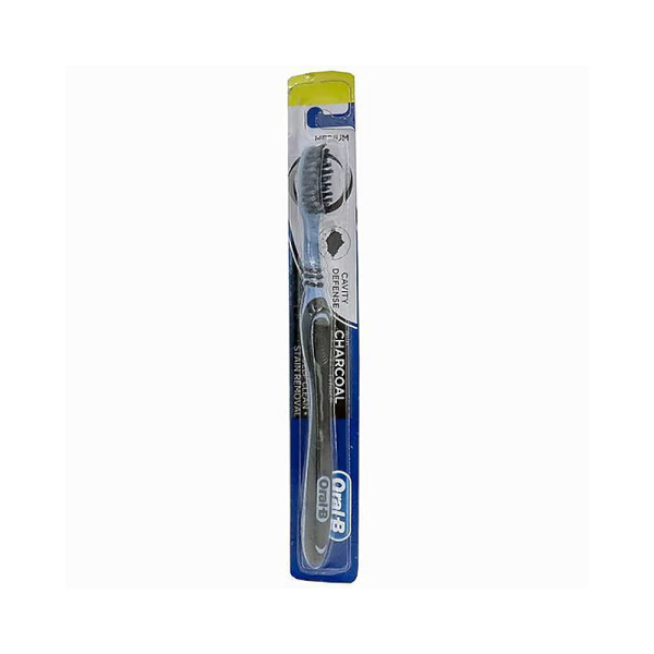 Oral-B Cavity Defense Derin Temizlik+Leke Çıkarma Kömür Özlü Orta Sertlik Diş Fırçası - 1