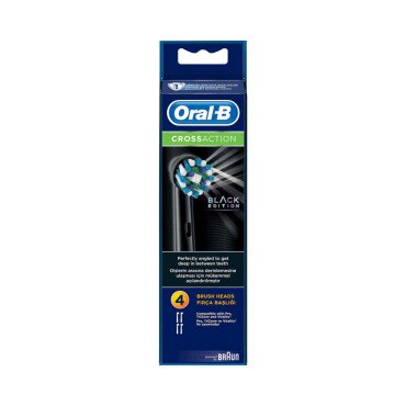 Oral-B Crossaction Black Edition Yedek Fırça Başlığı 4 Adet - Oral-B
