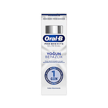 Oral-B Pro 3D White Clinical Yoğun Beyazlık Parlak Mükemmellik Diş Macunu 75 ml - Oral-B