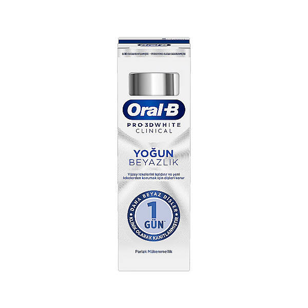 Oral-B Pro 3D White Clinical Yoğun Beyazlık Parlak Mükemmellik Diş Macunu 75 ml - 1