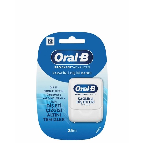 Oral-B Pro-Expert Advanced Parafinli Diş İpi Bandı 25m - 1