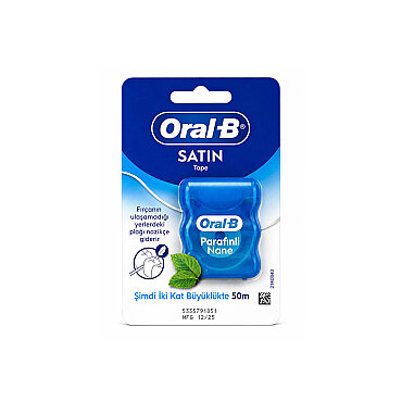 Oral-B Satin Parafinli Naneli Diş İpi 50 m - Oral-B