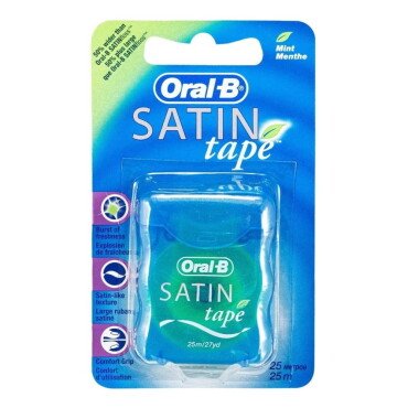 Oral B Satin Tape Ferahlık ve Temizlik Hissi Veren Naneli Diş İpi 25m - Oral-B