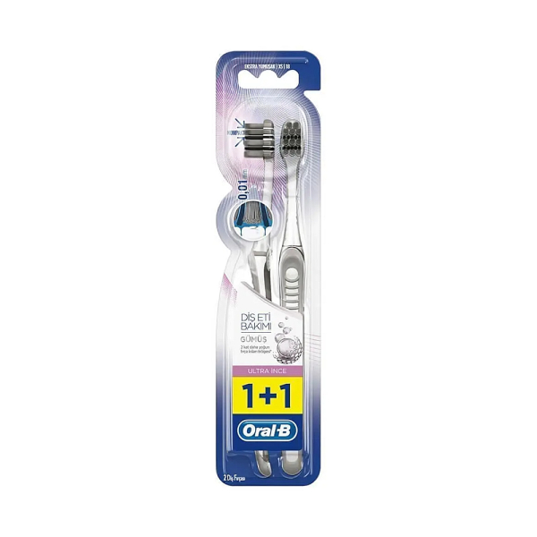 Oral-B Ultra İnce Diş Eti Bakımı Ultra Yumuşak 1+1 Diş Fırçası - 1