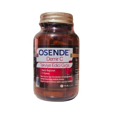Osende Demir C Takviye Edici Gıda 60 Kapsül - Tabilaç