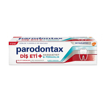 Parodontax Diş Eti + Hassasiyet & Ferahlık Beyazlatıcı Diş Macunu 75ml - Parodontax