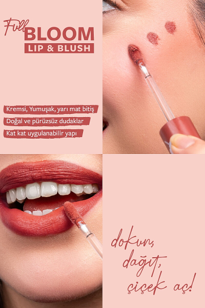 Pastel Full Bloom Lip & Blush 78 Sienna 4.8 ml Dudak ve Yanak Renklendirici - 2