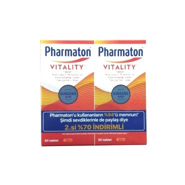 Pharmaton Vitality Ginseng G115 2x30 Tablet - Pharmaton