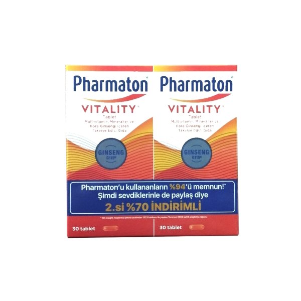 Pharmaton Vitality Ginseng G115 2x30 Tablet - 1