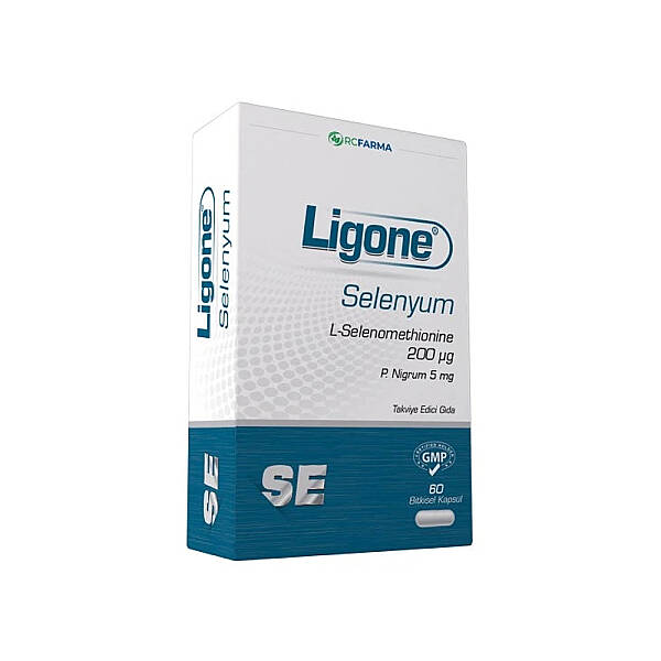 Ligone Selenyum Takviye Edici Gıda 60 Bitkisel Kapsül - 1