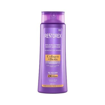 Restorex Collagen and Biotin Dolgunlaştırıcı Bakım Şampuanı 500ml - Restorex