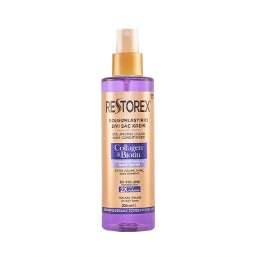 Restorex Collagen and Biotin Dolgunlaştırıcı Sıvı Saç Kremi 200ml - Restorex