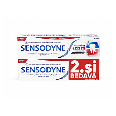 Sensodyne Hassasiyet & Diş Eti + Beyazlatıcı 2x75ml - Sensodyne