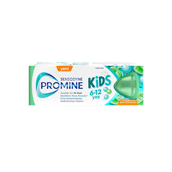 Sensodyne Promine Kids 6-12 Yaş %100 Doğal Aromalı Diş Macunu 50 ml - 1