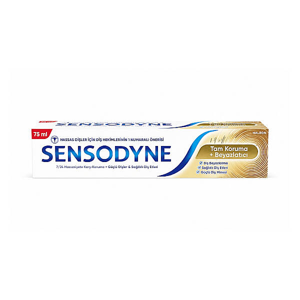 Sensodyne Tam Koruma + Beyazlatıcı Diş Macunu 75ml - 1