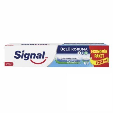 Signal Üçlü Koruma Diş Macunu Ekonomik Paket 120ml - Signal