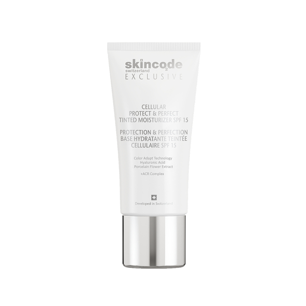 Skincode Exclusive Cellular Protect & Perfect Tinted Moisturizer SPF15 30 ml – Cilt Tonunu Eşitleyen, Nemlendiren ve Işıltı Veren Renkli Krem - 1