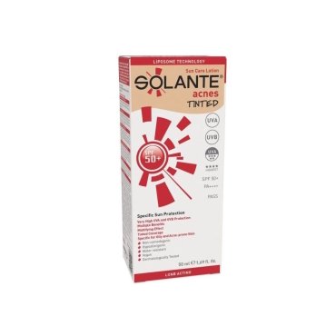 Solante Acnes Renkli Güneş Koruyucu Losyon SPF50+ 50 ml - Solante