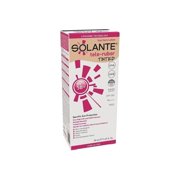 Solante Telerubor Renkli Güneş Koruyucu Losyon SPF50+ 50 ml - 1