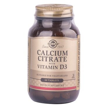 Solgar Calcium Citrate With Vitamin D3 60 Tablet - Solgar