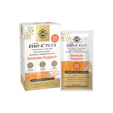Solgar Ester-C Plus Vitamin C 1000 mg Multivitamin Mineral Efervesan Takviye Edici Gıda 7 Saşe - Solgar