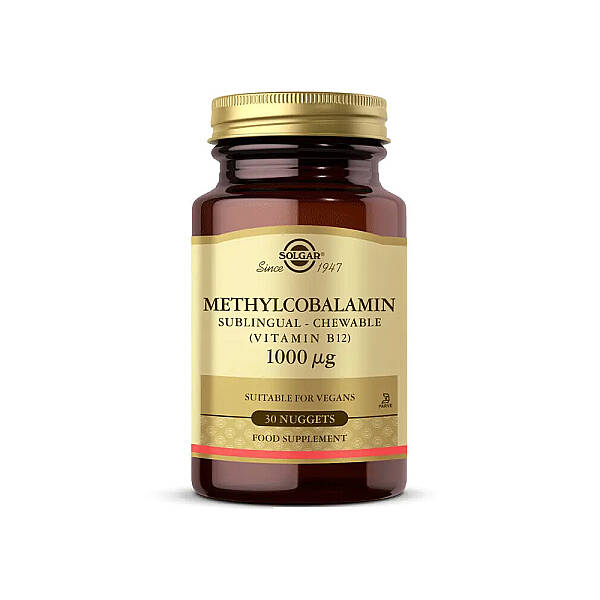 Solgar Methylcobalamin B12 1000 mcg Takviye Edici Gıda 30 Dilaltı Tablet - 1