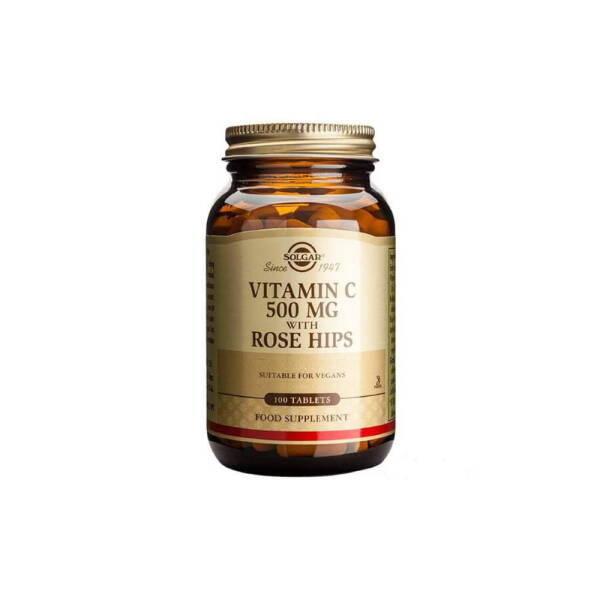 Solgar Vitamin C 500mg With Rose Hips 100 Tablet - 1