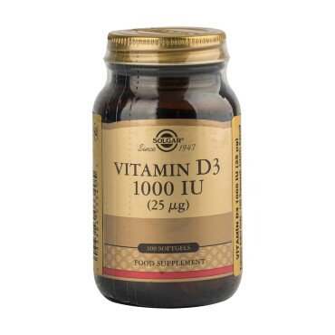 Solgar Vitamin D3 1000 IU 100 Kapsül - Solgar