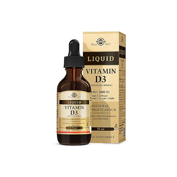 Solgar Vitamin D3 1000 IU Sıvı Takviye Edici Gıda 59 ml - 1
