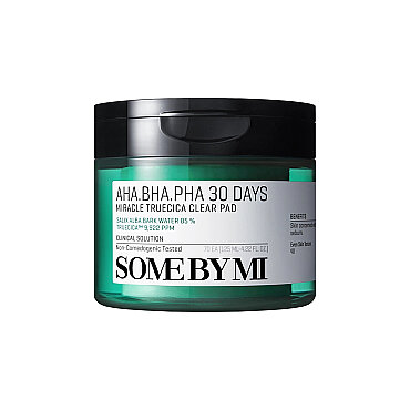 Some By Mi AHA BHA PHA 30 Days Miracle Truecica Clear Arındırıcı ve Yatıştırıcı Ped 70 Adet - Some By Mi