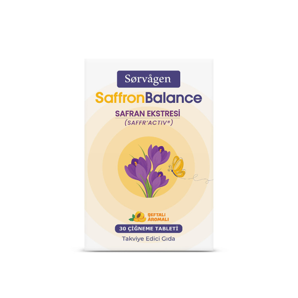 Sorvagen Saffron Balance Safran Ekstresi Takviye Edici Gıda 30 Çiğneme Tableti - 1