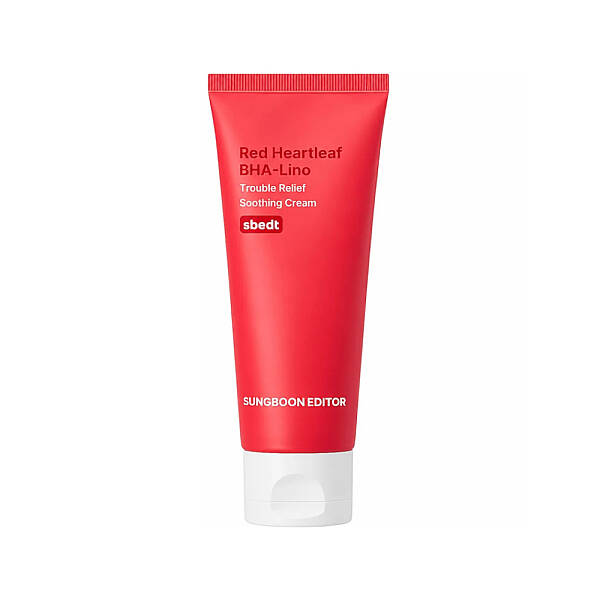 Sungboon Edıtor Red Heartleaf BHA-Lino Trouble Relief Soothing Cream - Yatıştırıcı Bakım Kremi 50 ml - 1
