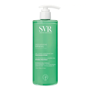 SVR Spirial Deo Douche Cleansing Gel 24 Saat Deodorant Etkili Temizleyici Duş Jeli 400ml - SVR