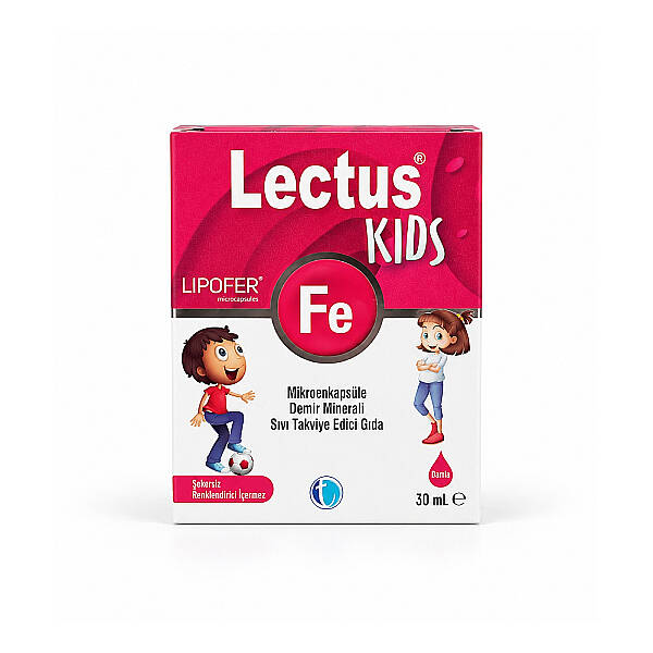 Lectus Kids Mikroenkapsule FE Demir Minerali Damla Takviye Edici Gıda 30 ml - 1