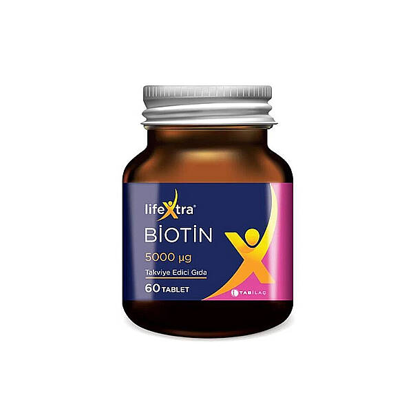 LifeXtra Biotin 5000Ug Takviye Edici Gıda 60 Tablet - 1