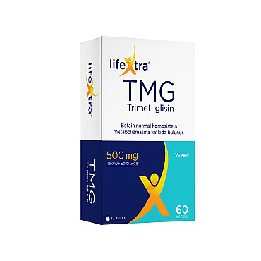 Lifextra TMG Trimetilglisin 500 mg Takviye Edici Gıda 60 Kapsül - Tabilaç