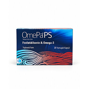 OmePa PS Fosfatidilserin ve Omega 3 Takviye Edici Gıda 30 Yumuşak Kapsül - Tabilaç