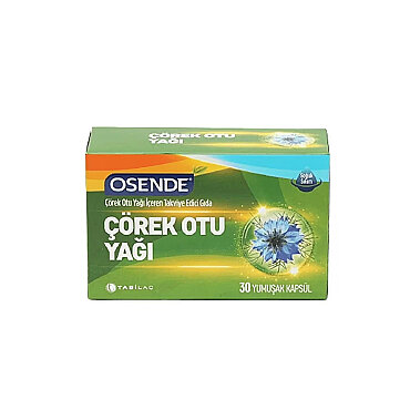 Osende Çörek Otu Yağı Takviye Edici Gıda 30 Yumuşak Kapsül - Tabilaç