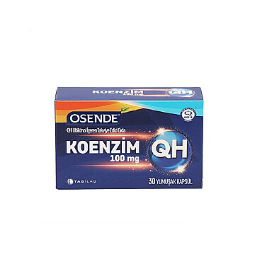 Osende Koenzim QH 100mg Takviye Edici Gıda 30 Yumuşak Kapsül - Tabilaç