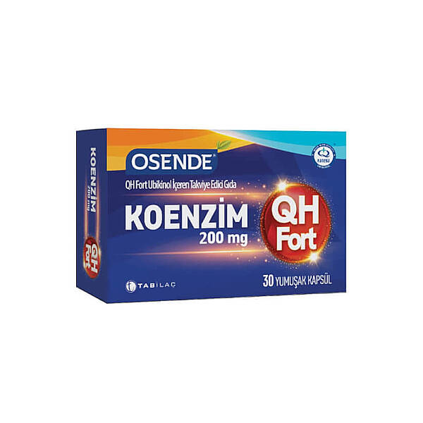 Osende Koenzim QH Fort 200mg Takviye Edici Gıda 30 Yumuşak Kapsül - 1