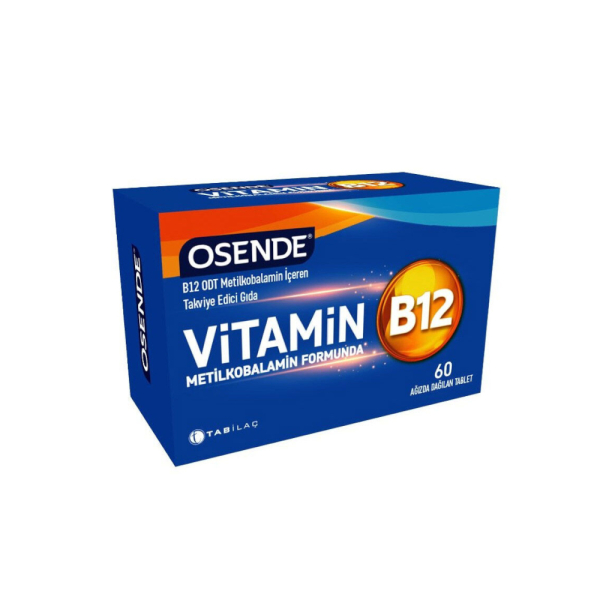 Tabilaç Osende Vitamin B12 60 Ağızda Dağılan Tablet Takviye Edici Gıda - 1