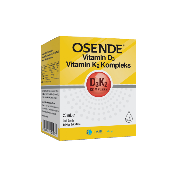 Tabilaç Osende Vitamin D3K2 Kompleks 20 ml Takviye Edici Gıda - 1